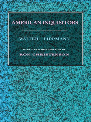cover image of American Inquisitors